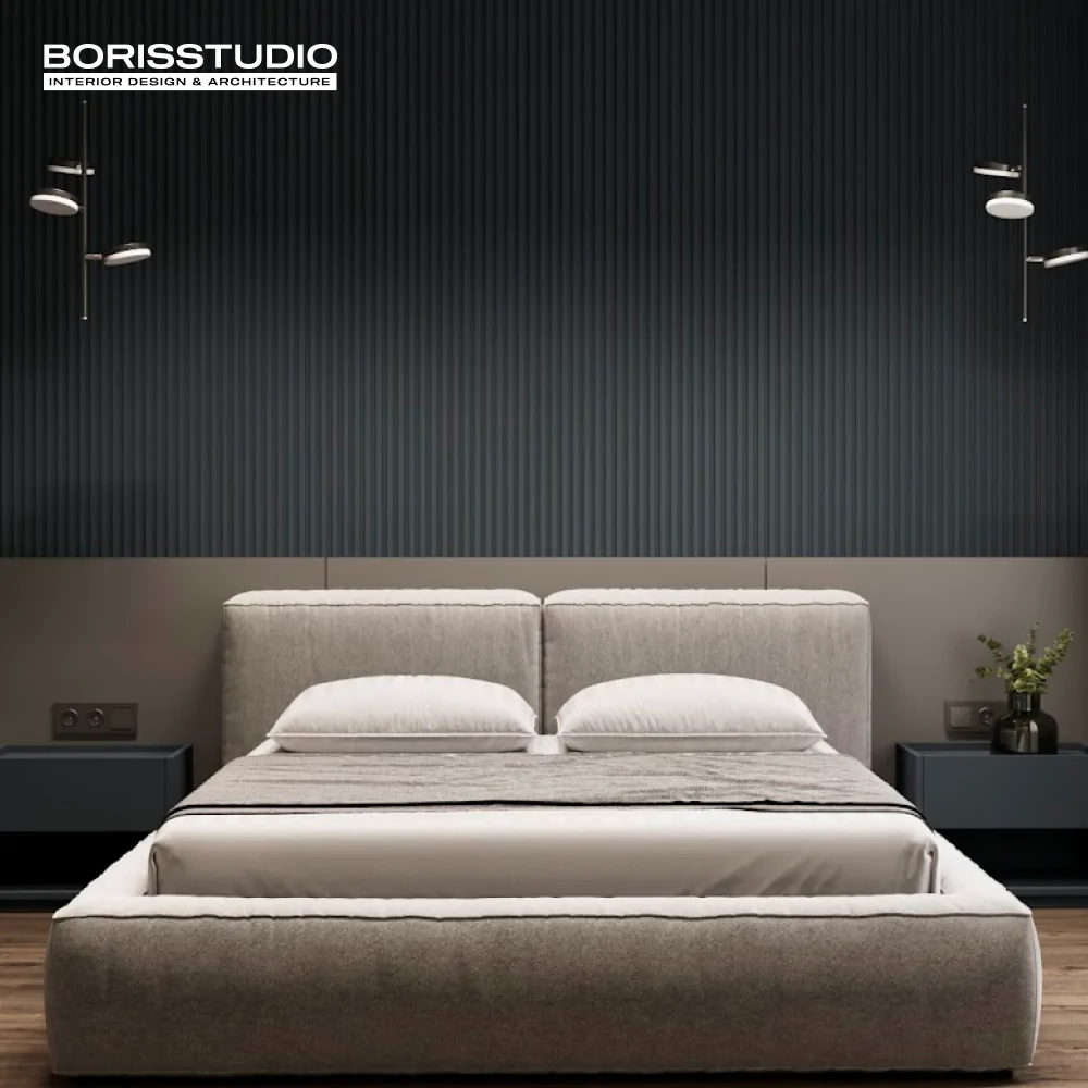 Інтер'єр квартири у темних тонах, фото №9