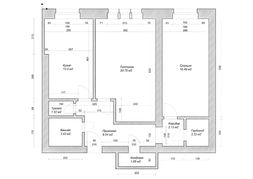 Лінійне планування квартири