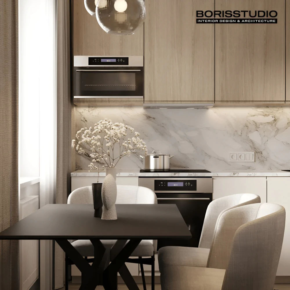 Дизайн прямої кухні