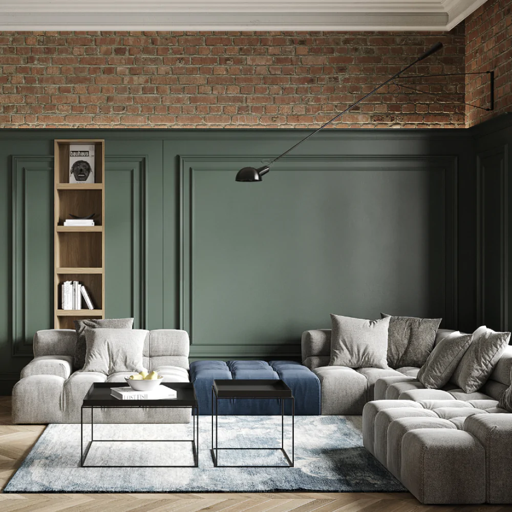 Ремонт зала в стиле лофт