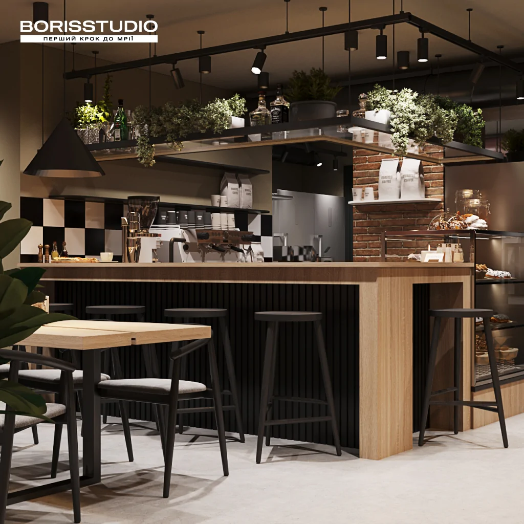 Дизайн-проект пиццерии в стиле лофт