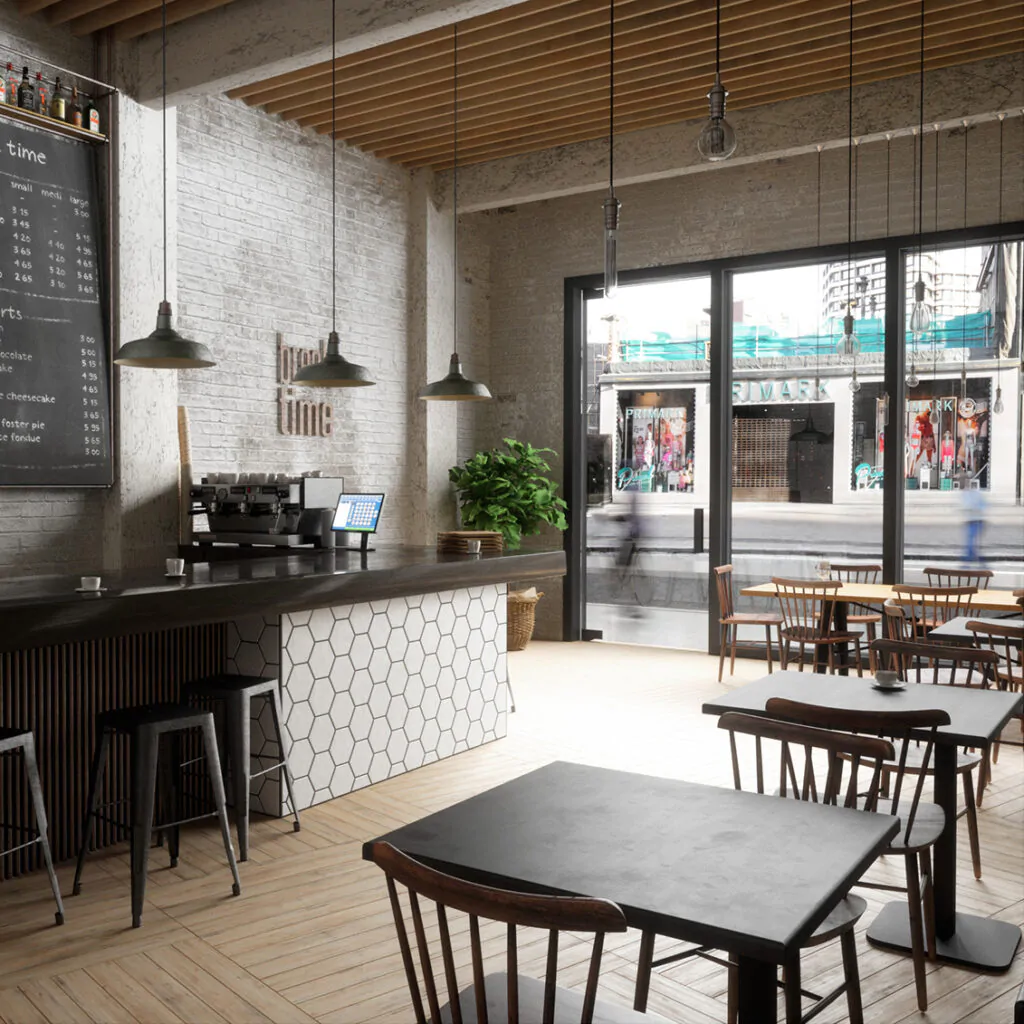 Дизайн-проект кав'ярні у стилі лофт