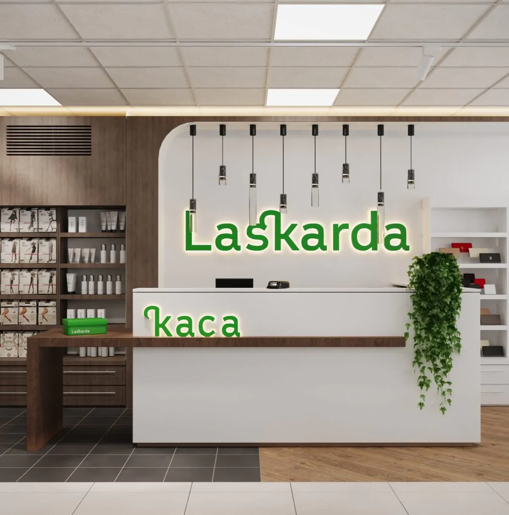 Дизайн інтер’єру магазину взуття “Laskarda”
