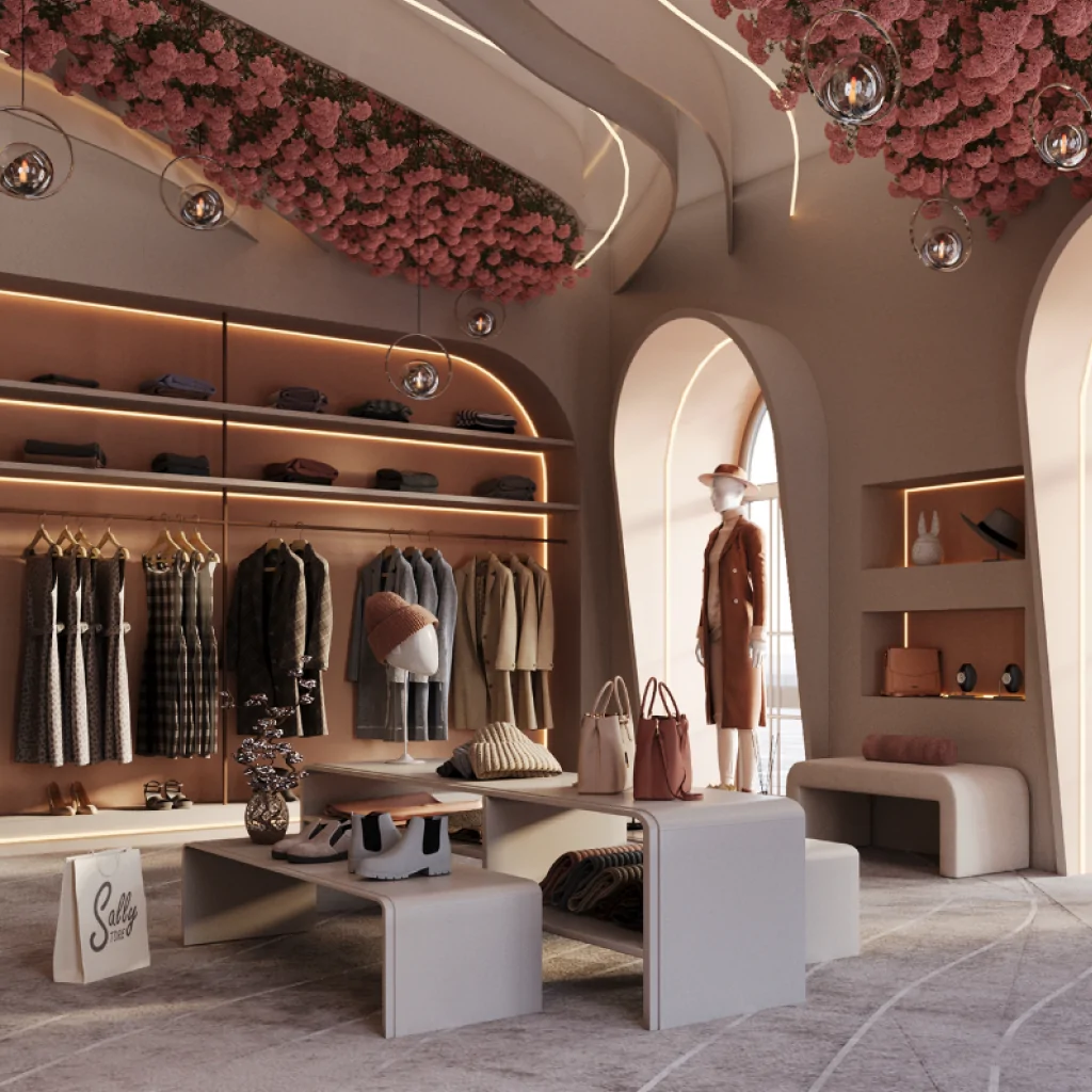 Дизайн-проєкт інтер'єру магазину одягу
