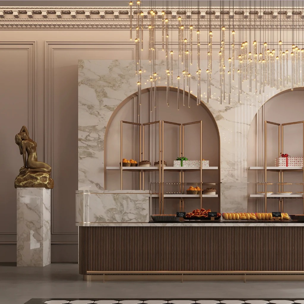 Дизайн магазину випічки у класичному стилі