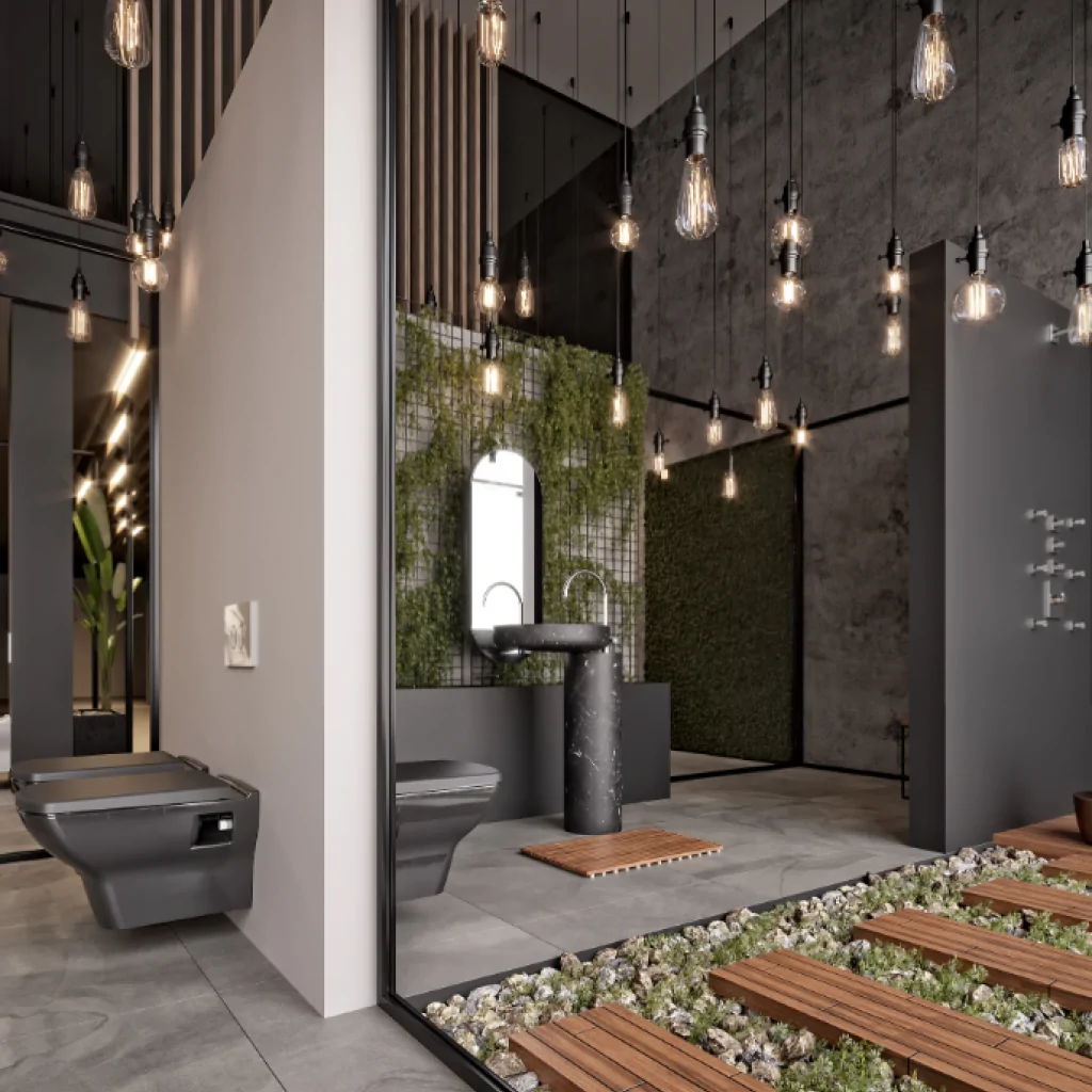 Дизайн магазину сантехніки в стилі лофт