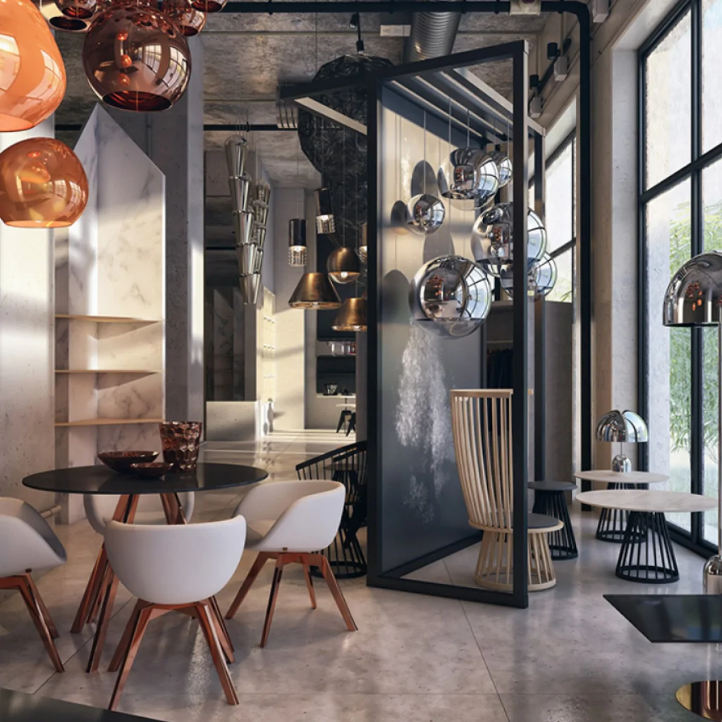 Дизайн магазину меблів у стилі лофт