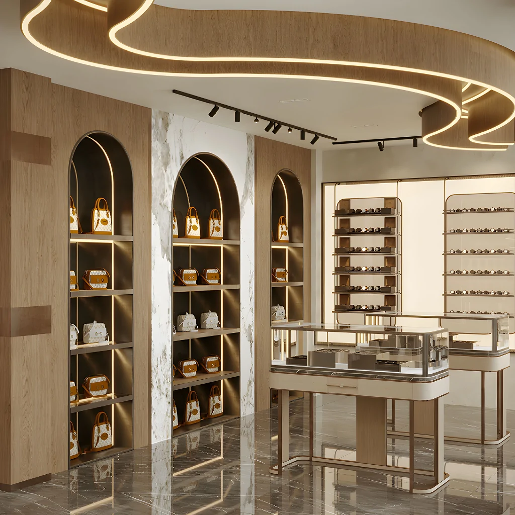 Дизайн інтер'єру магазину аксесуарів у стилі модерн