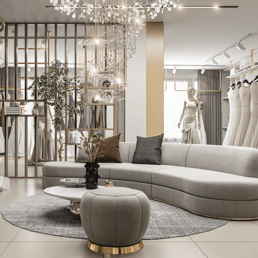 Дизайн інтер'єру магазину в стилі модерн