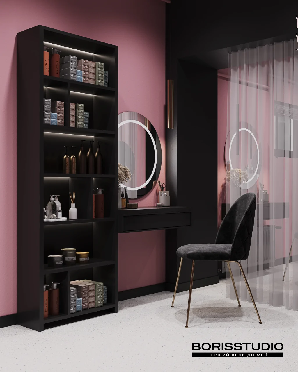 Шафа для салону краси на замовлення