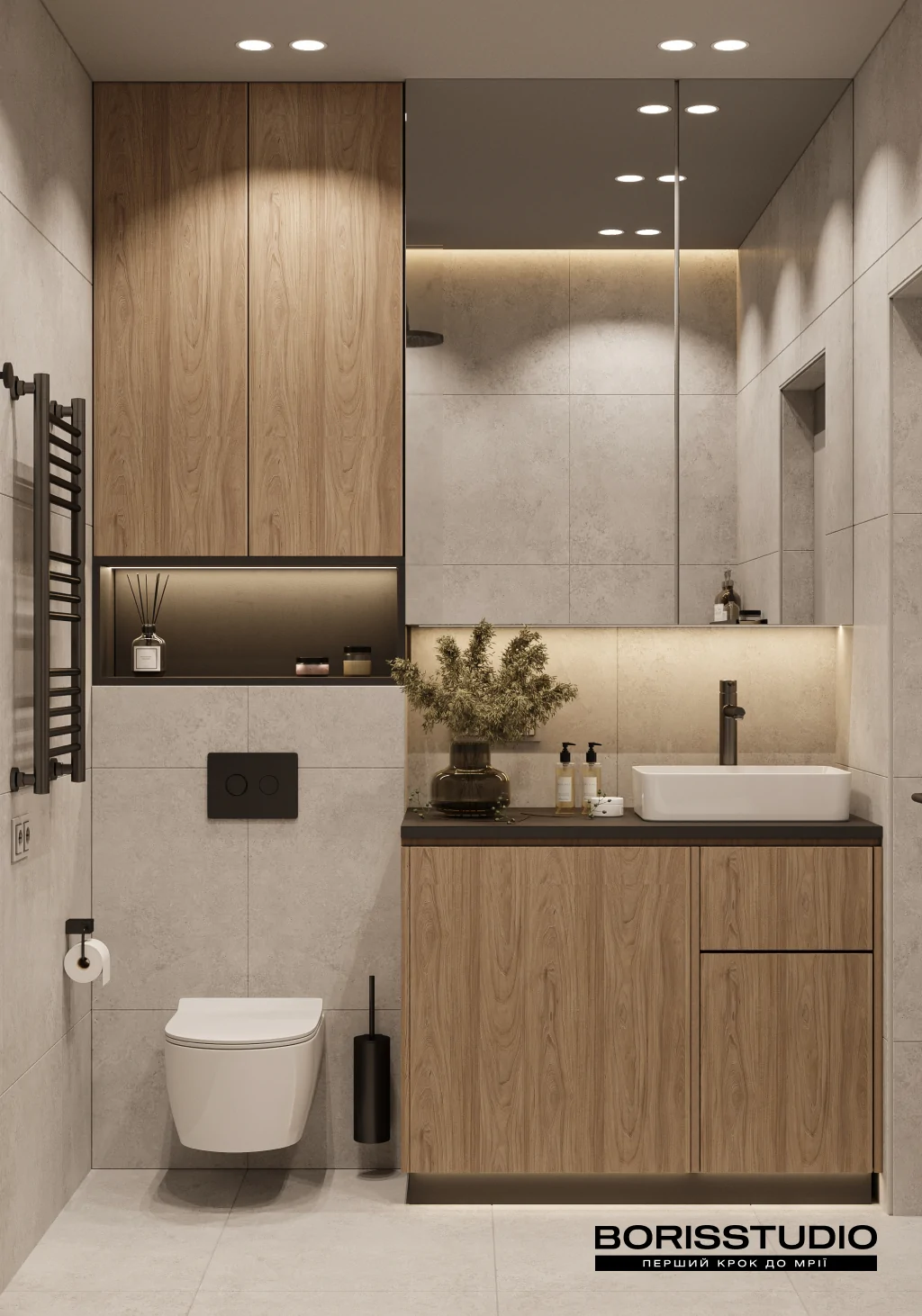 Меблі для ванної з дерева на замовлення