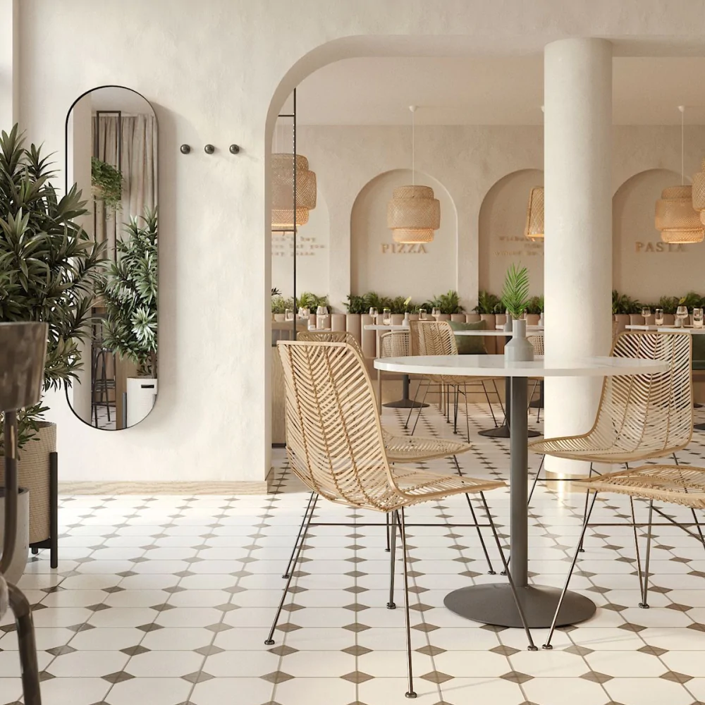 Дизайн інтер'єру кафе в італійському стилі №10