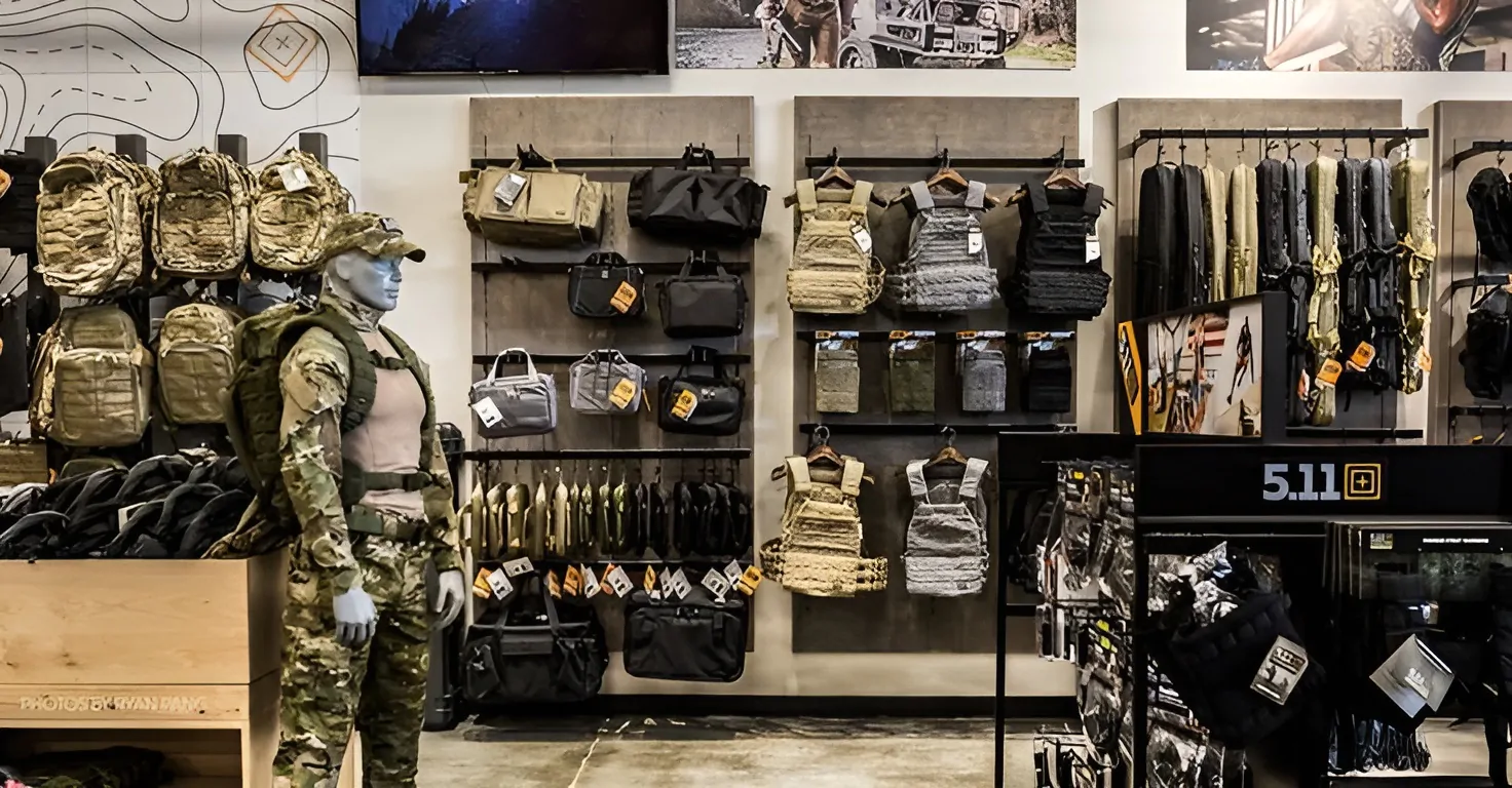 Дизайн магазину військового спорядження №1