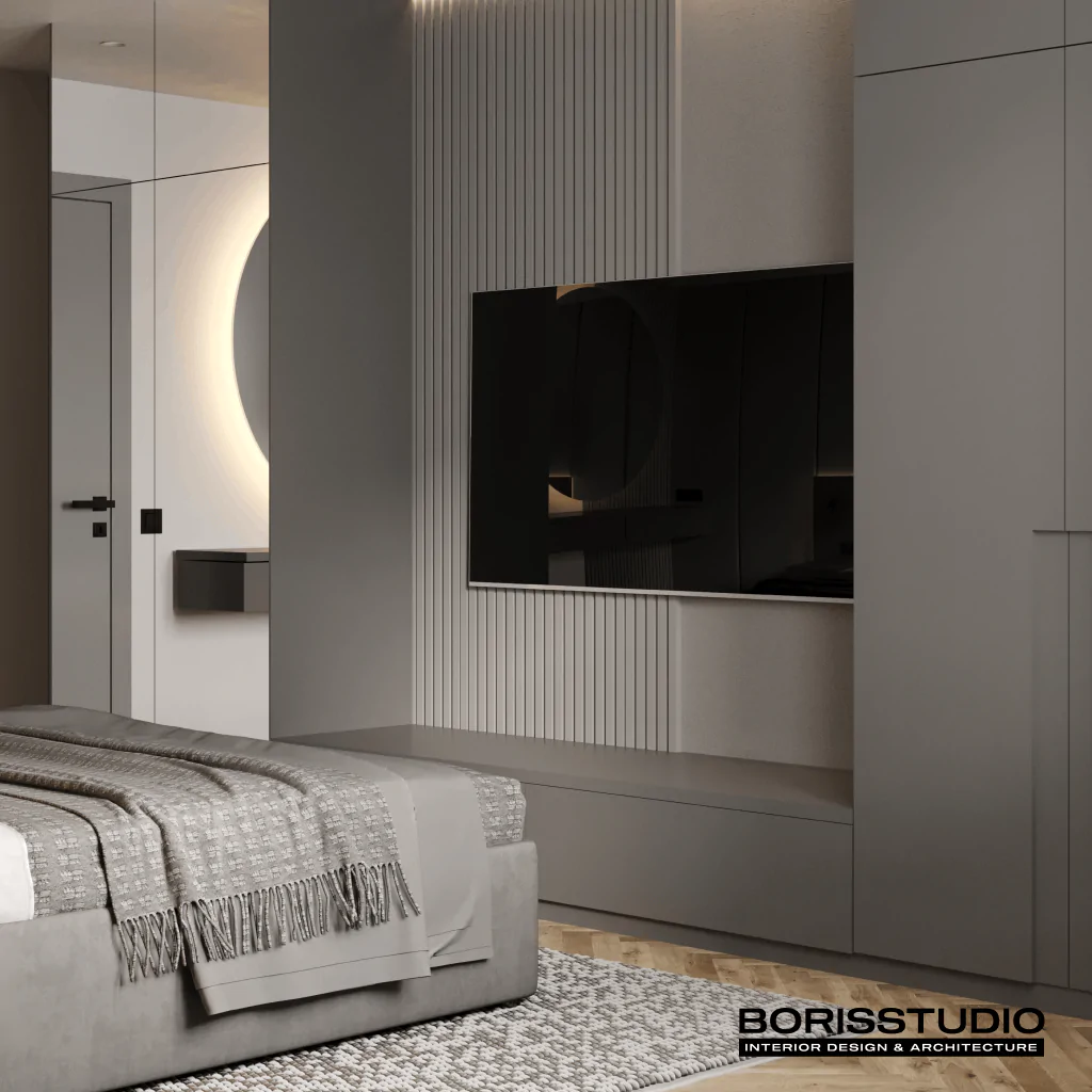 Дизайн інтер'єру для спальні у стилі мінімалізм