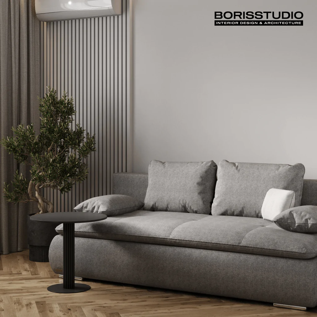 Дизайн інтер'єру вітальні у стилі мінімалізм