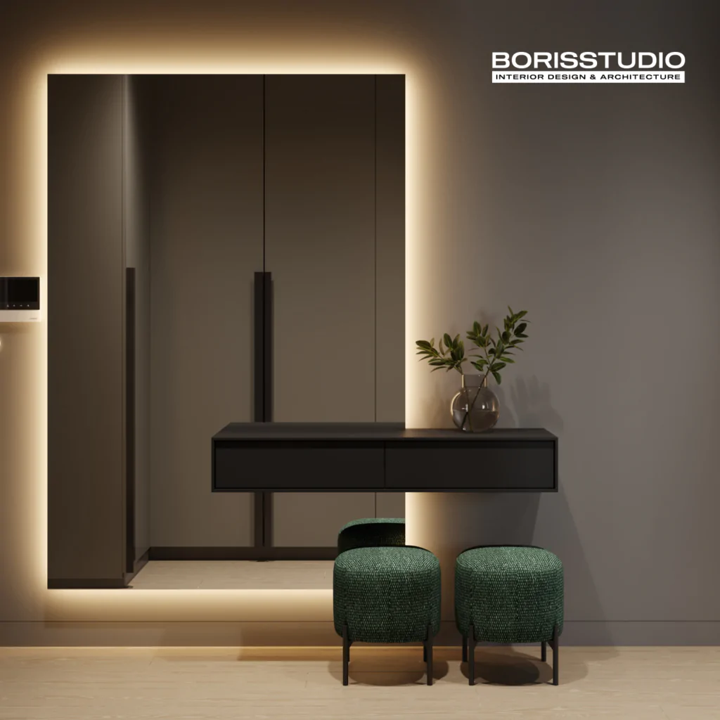 Дизайн интерьера прихожей в стиле минимализм