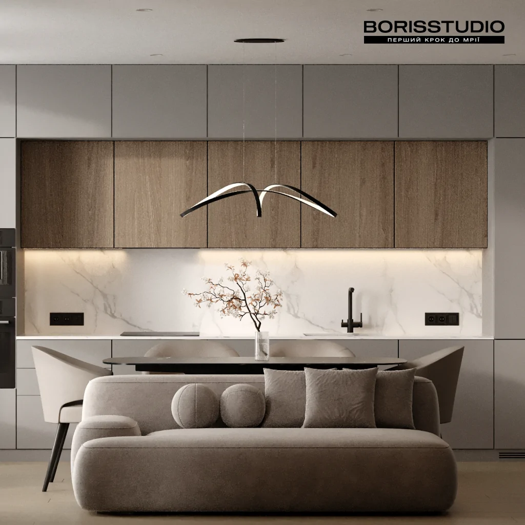 Дизайн інтер'єру вітальні у стилі мінімалізм