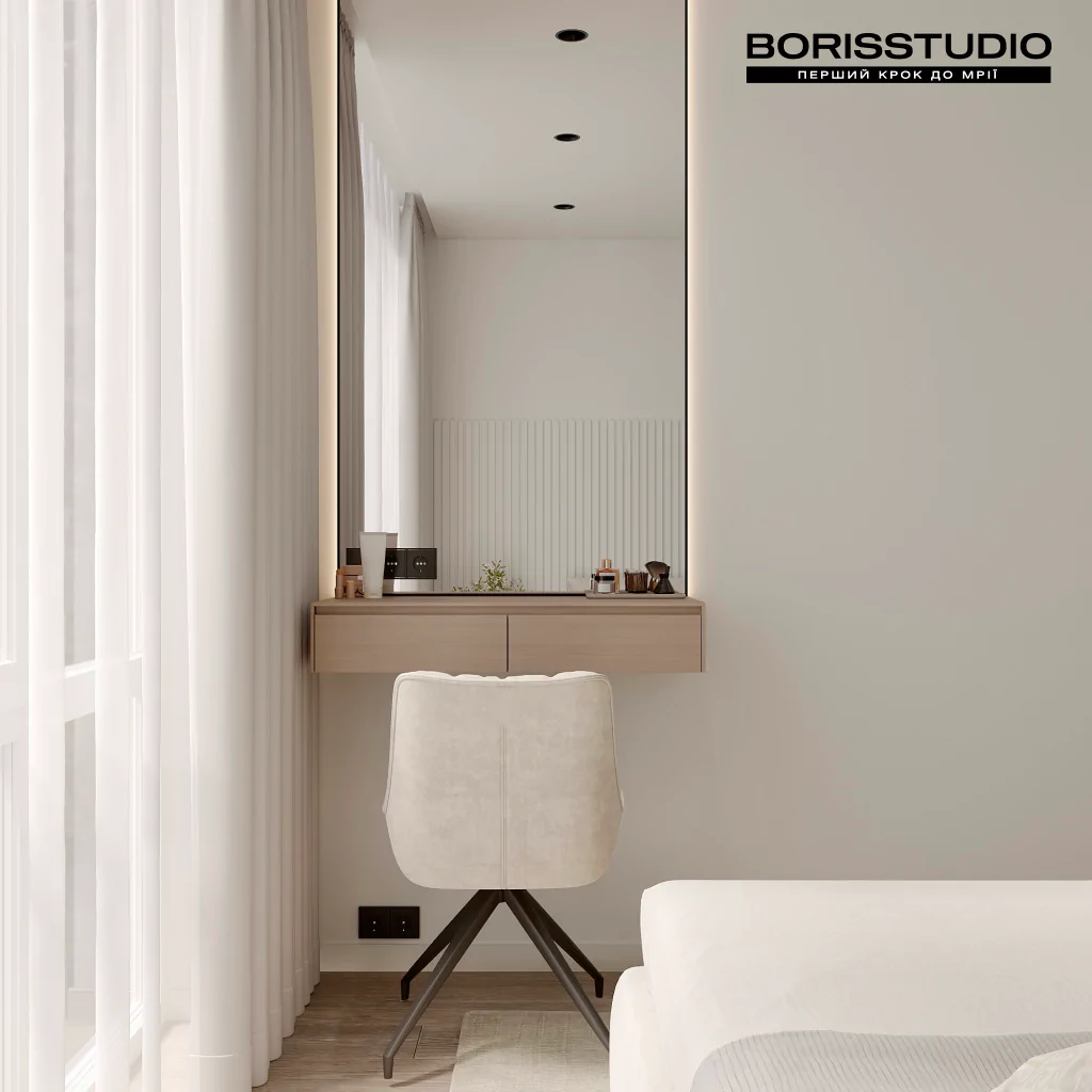 Спальня в дизайне минимализм