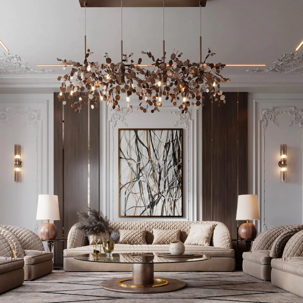 Дизайн інтер'єру вілли у стилі неокласика