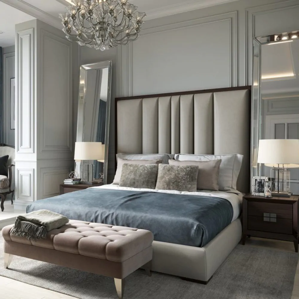 Дизайн інтер'єру спальні в стилі неокласики