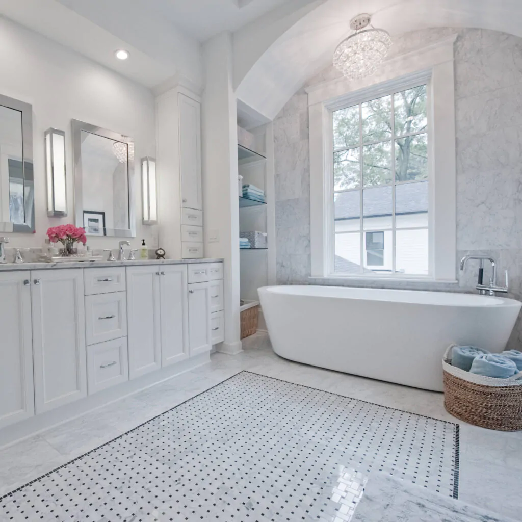 Дизайн-проект інтер'єру ванної кімнати у стилі неокласика