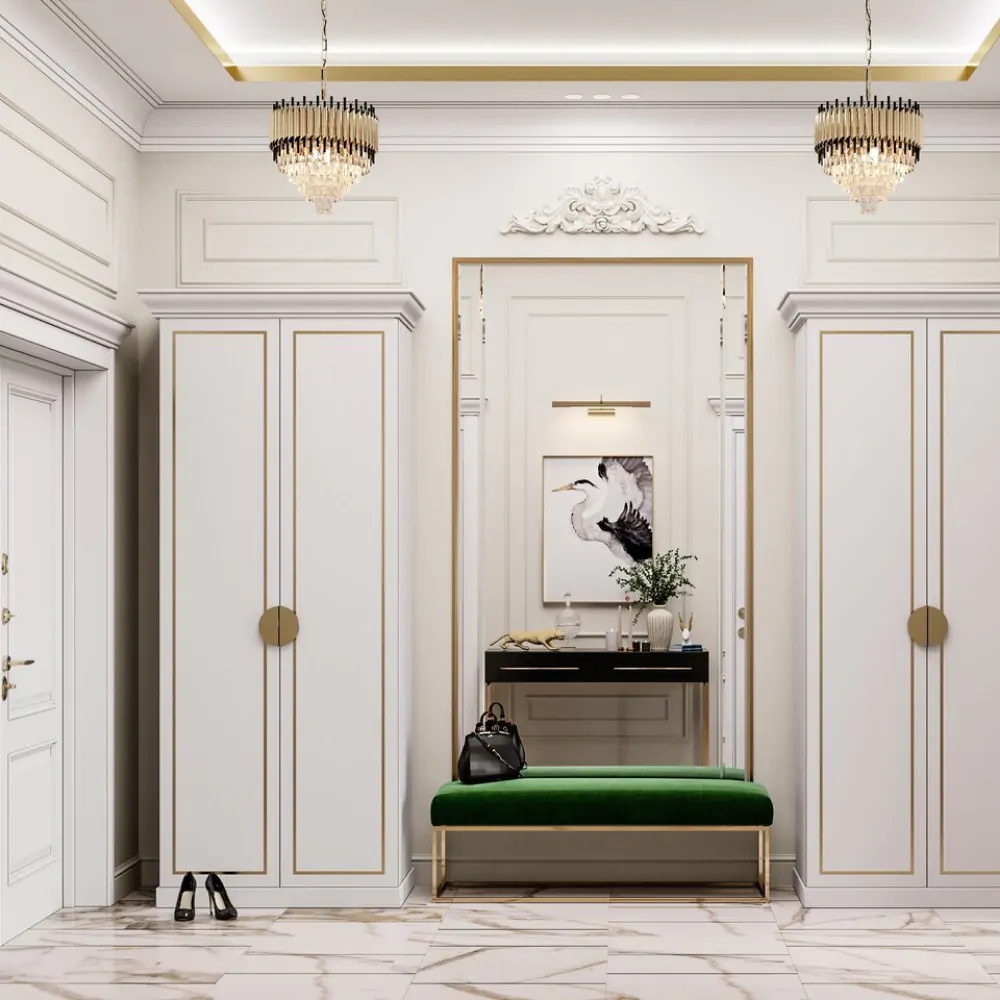 Дизайн-проект інтер'єру передпокою в стилі неокласика