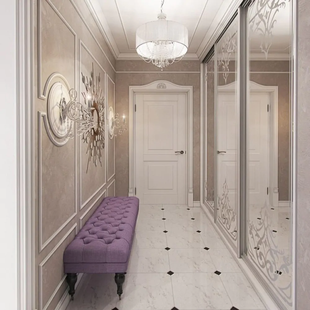 Дизайн-проект передпокою в стилі неокласика