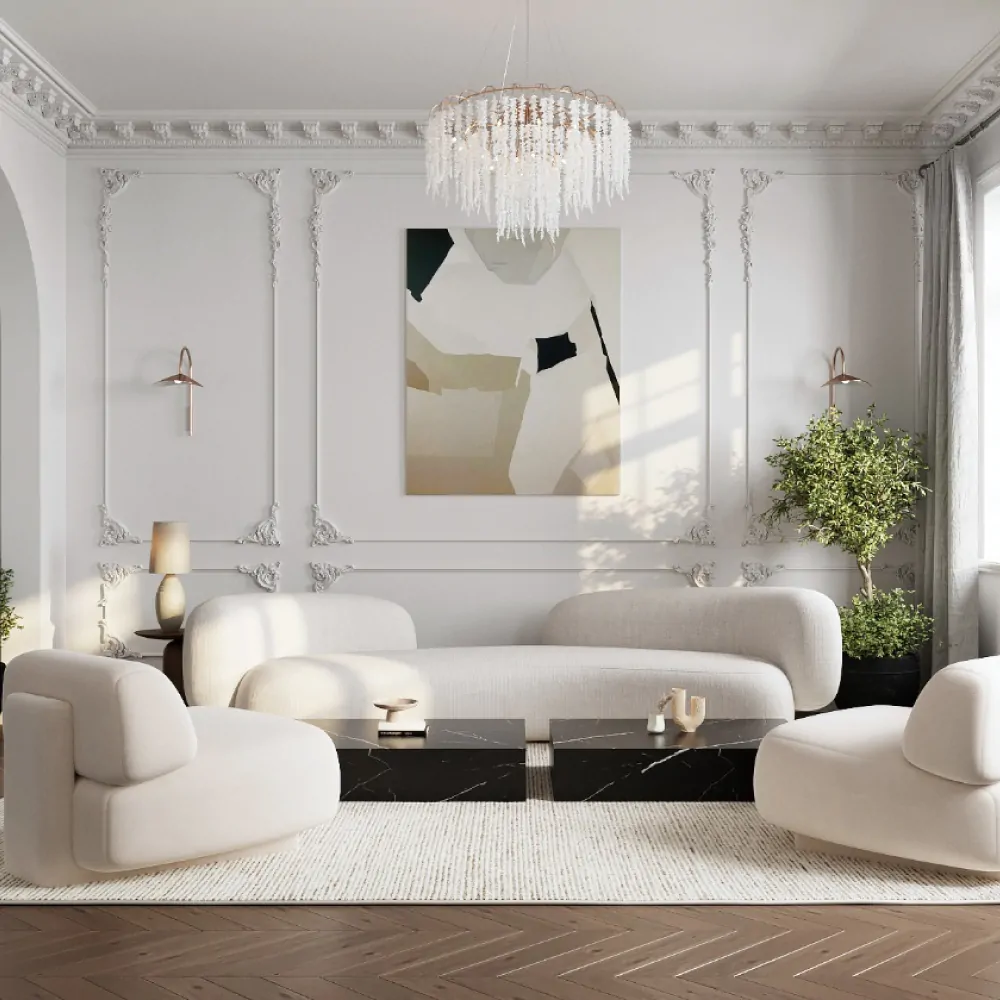 Дизайн-проект інтер'єру вілли у стилі неокласика