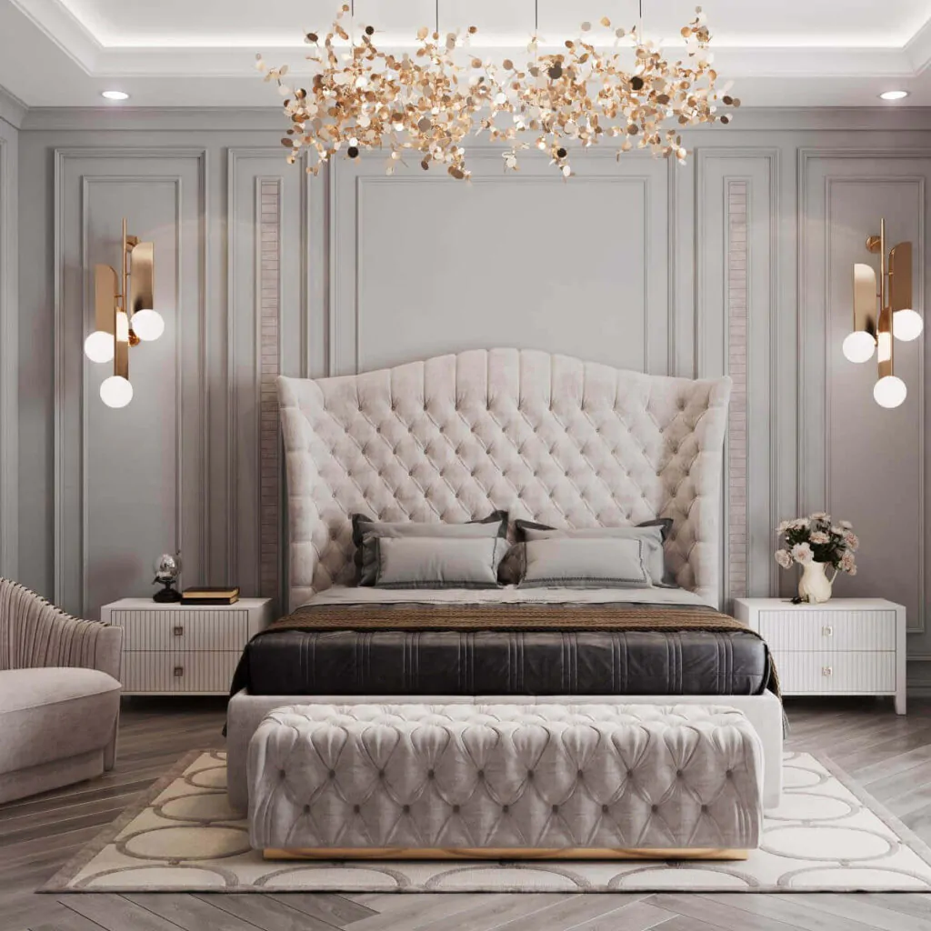 Дизайн-проект спальні у стилі неокласика