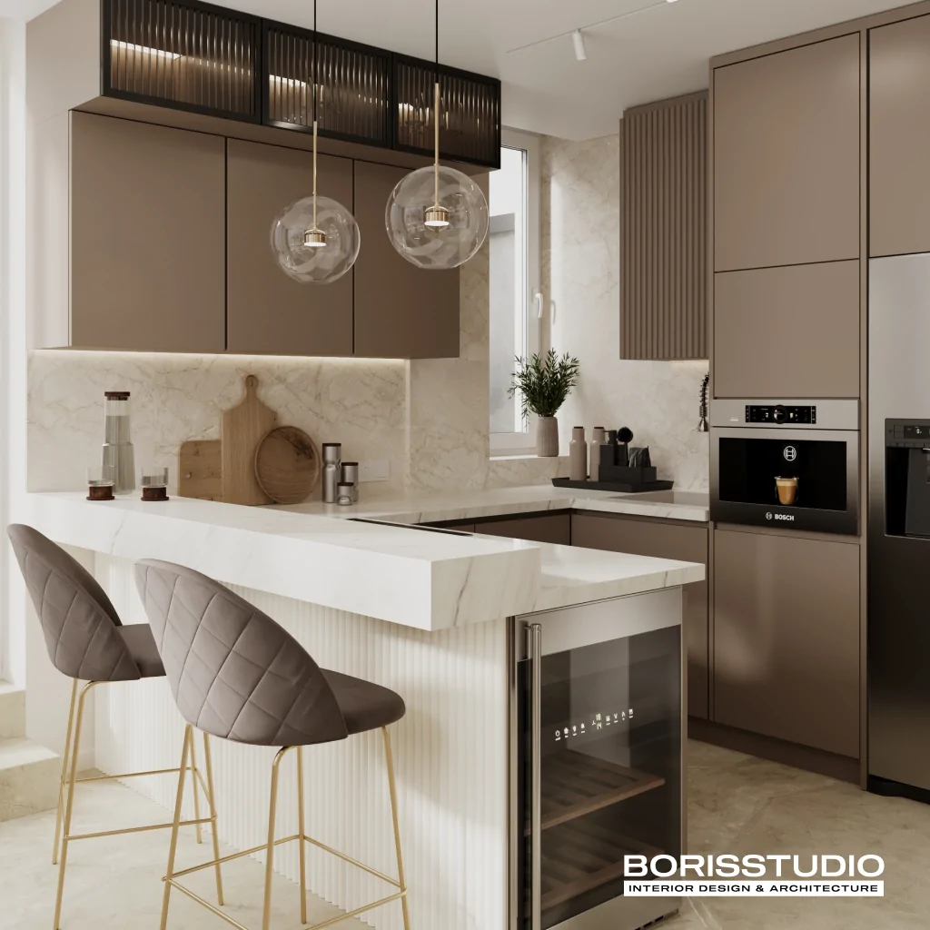 Дизайн інтер’єру квартири у стилі неокласика №5