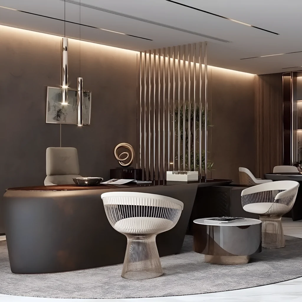 Освещение в дизайне офиса в стиле модерн