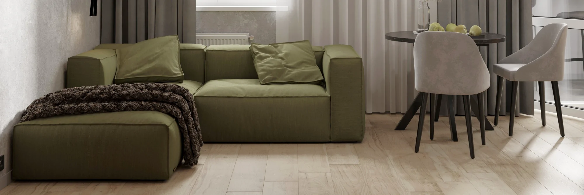 Особливості оливкового кольору в інтер’єрі