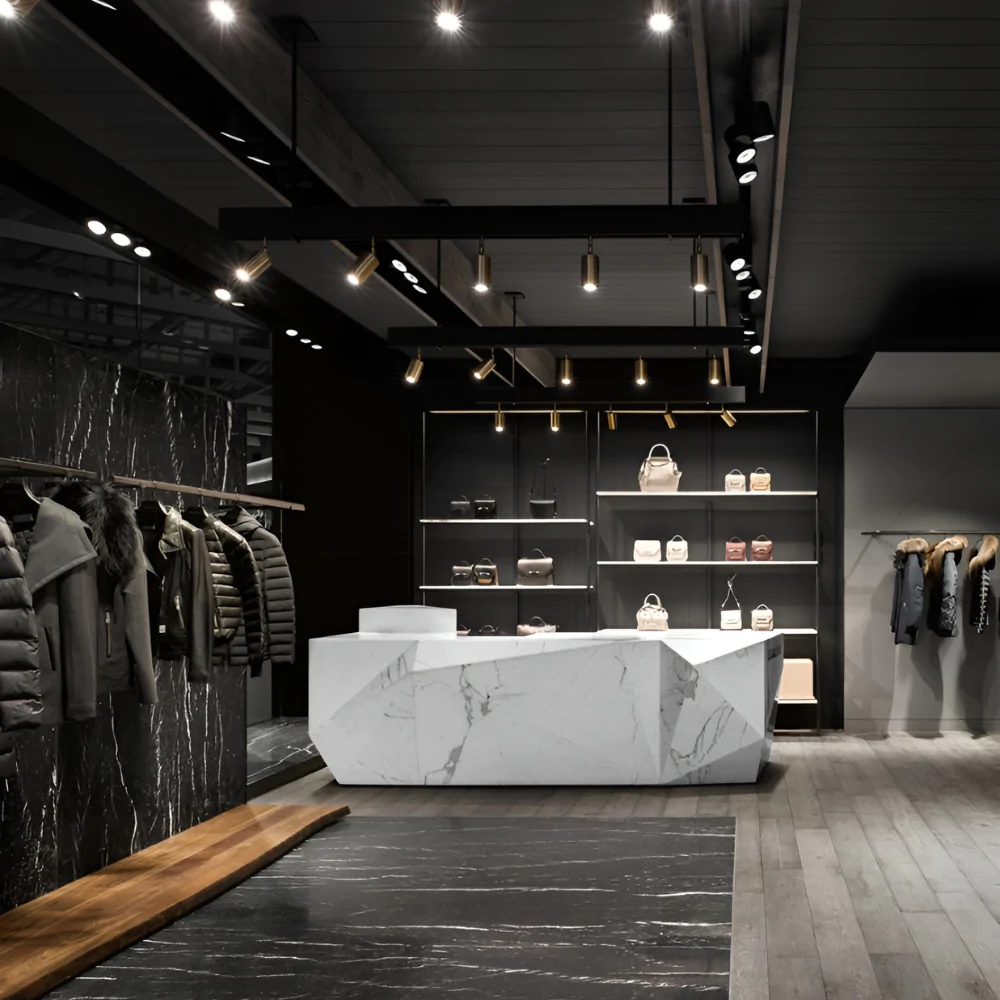 Дизайн інтер'єру магазину чоловічого одягу