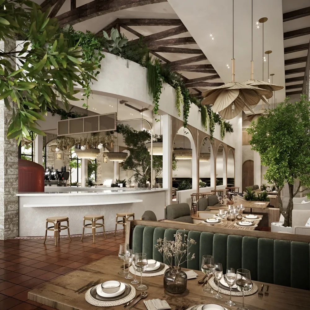 Дизайн інтер'єру кафе в італійському стилі №2