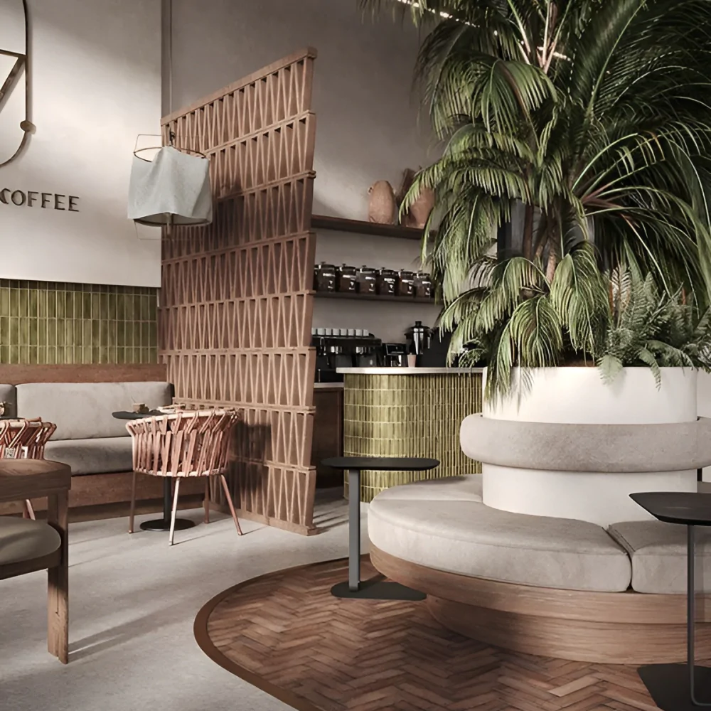 Дизайн інтер'єру кафе в італійському стилі №3