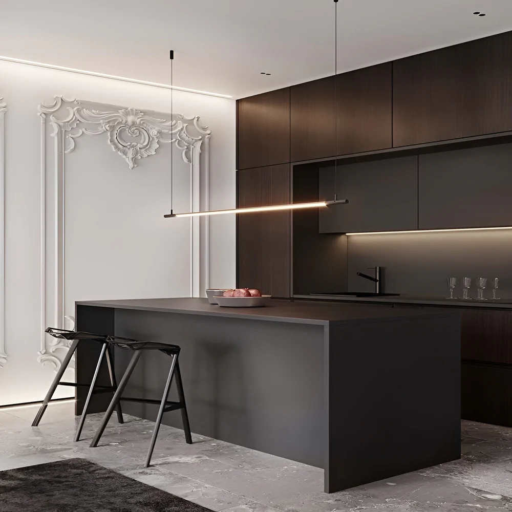 кухня в кольорі венге