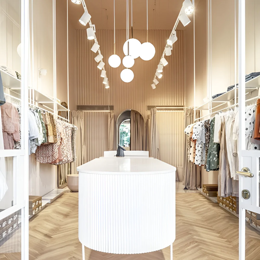 Оформлення інтер'єру магазину жіночого одягу