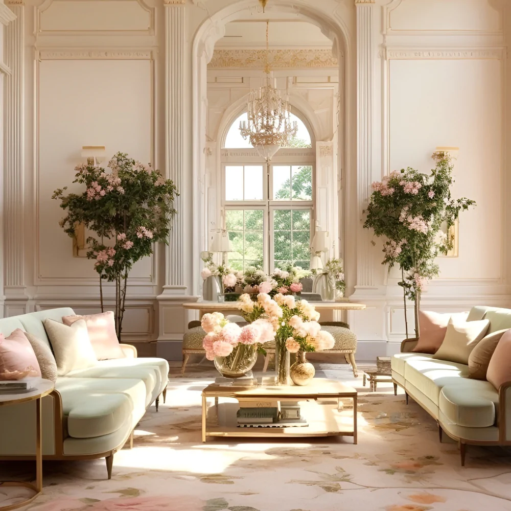 оздоблення стін та підлоги в стилі бароко