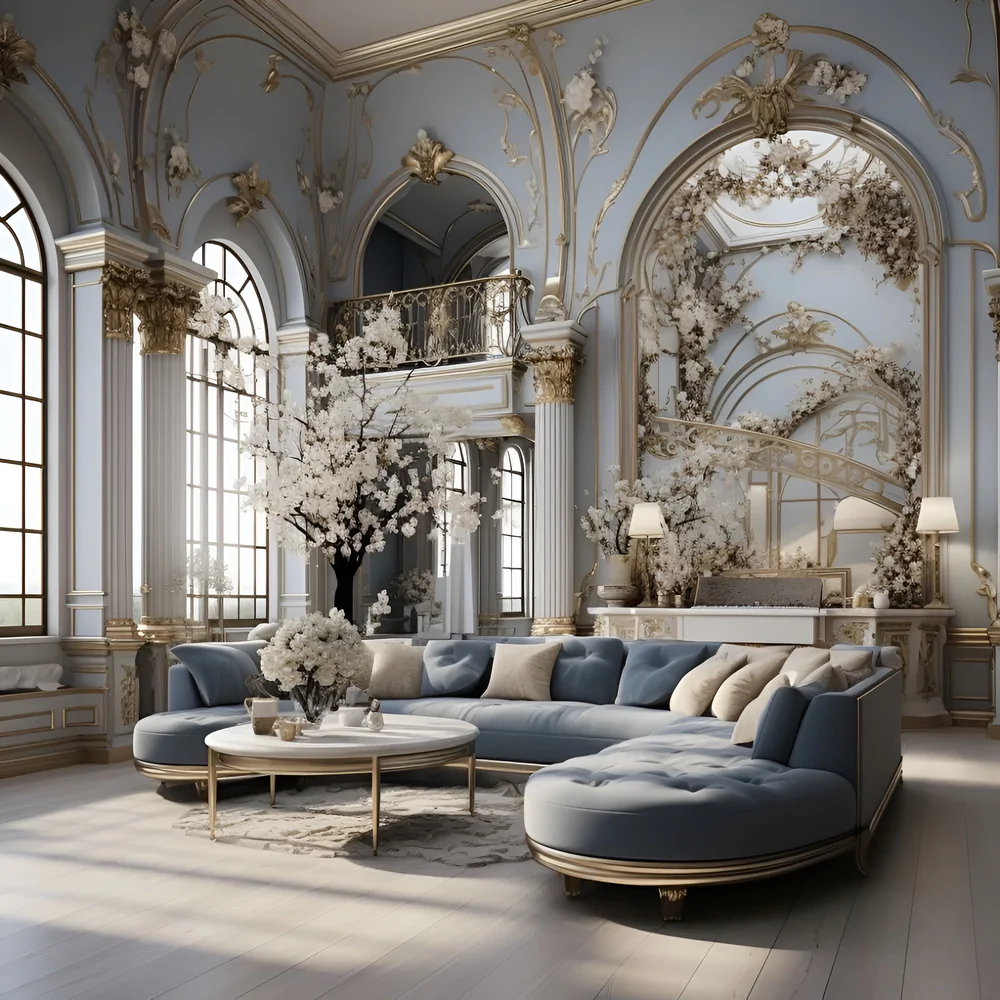 стіни та стеля в стилі бароко