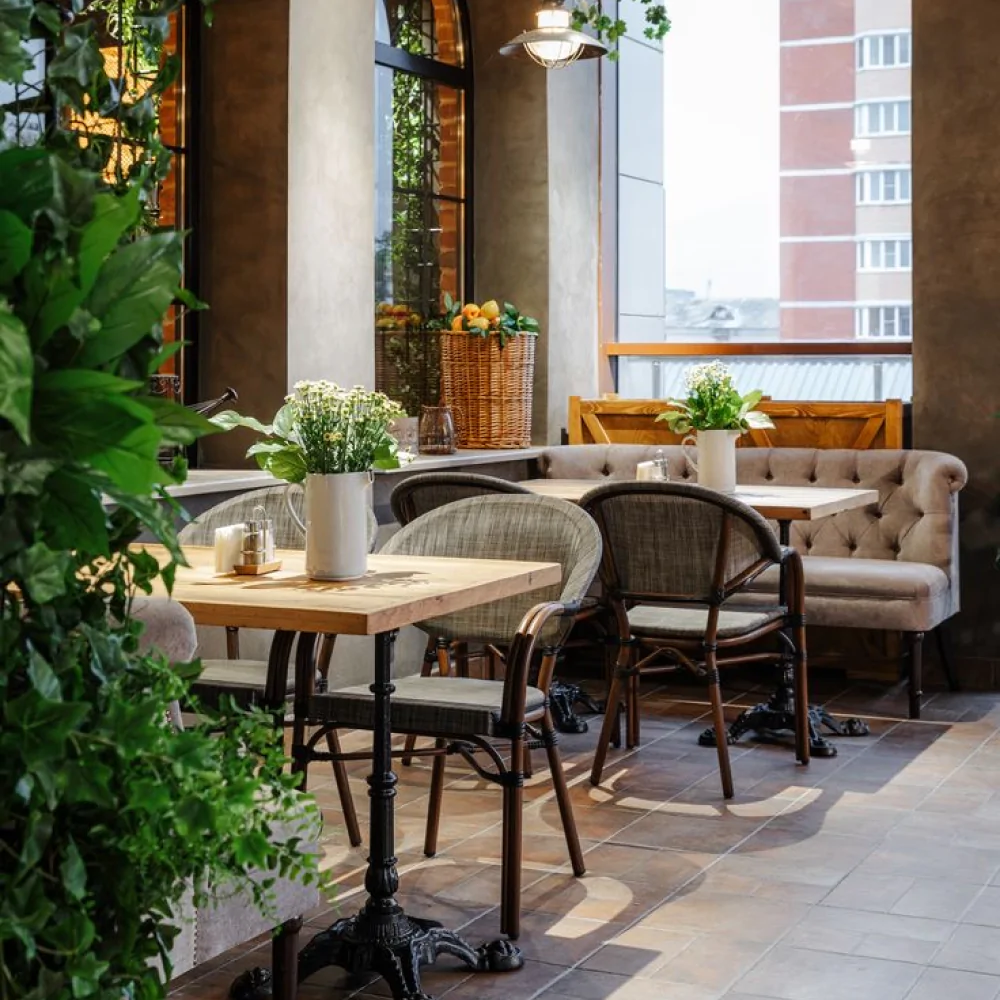 Дизайн інтер'єру ресторану в італійському стилі №4