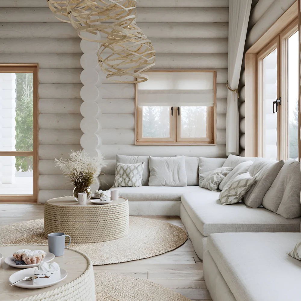 Дизайн інтер'єру дерев'яного котеджу