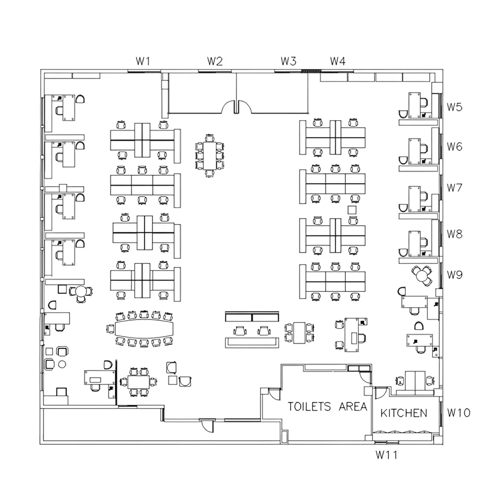 Відкрите планування офісу