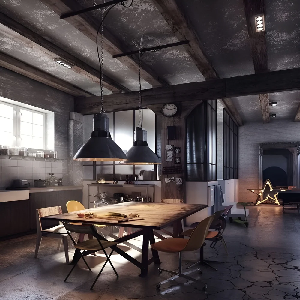 Дизайн-проект кухні в індустріальному стилі