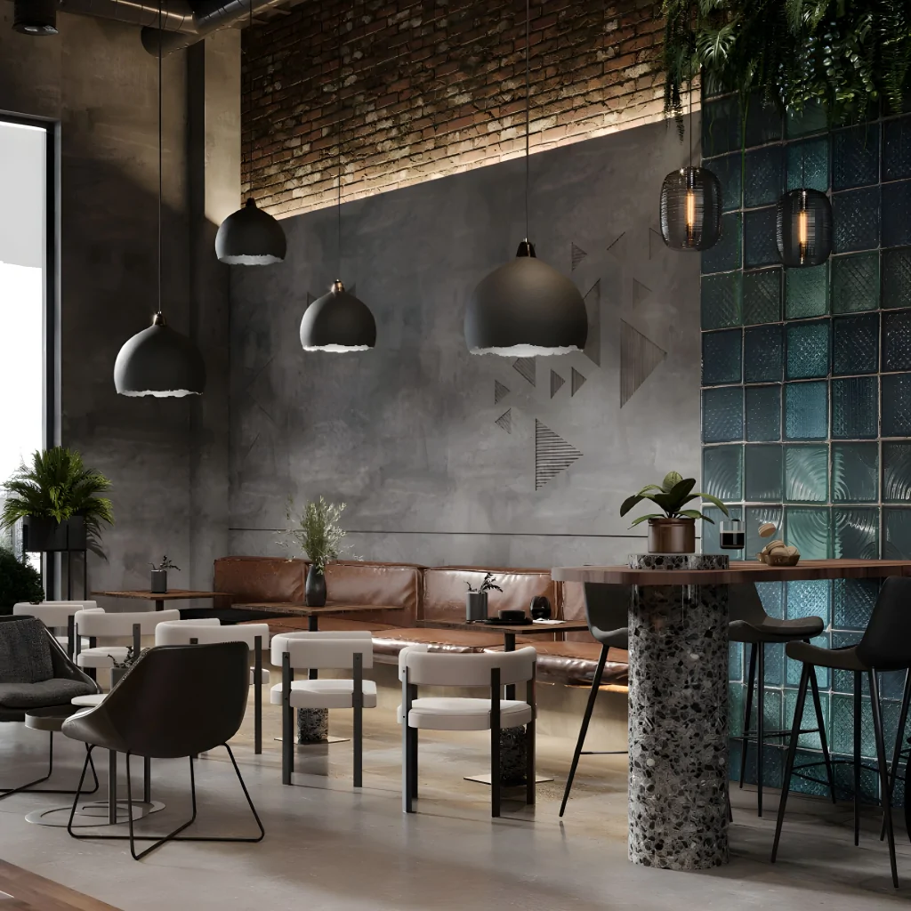 Меблі для піцерії в стилі лофт