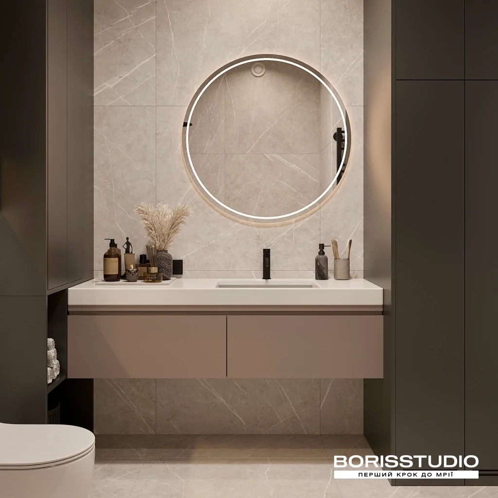 Матова плитка у дизайні ванної кімнати