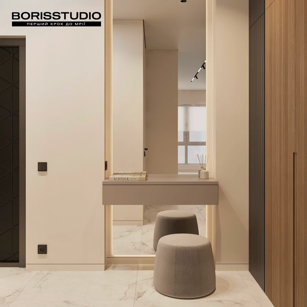 Дизайн передпокою у стилі мінімалізм