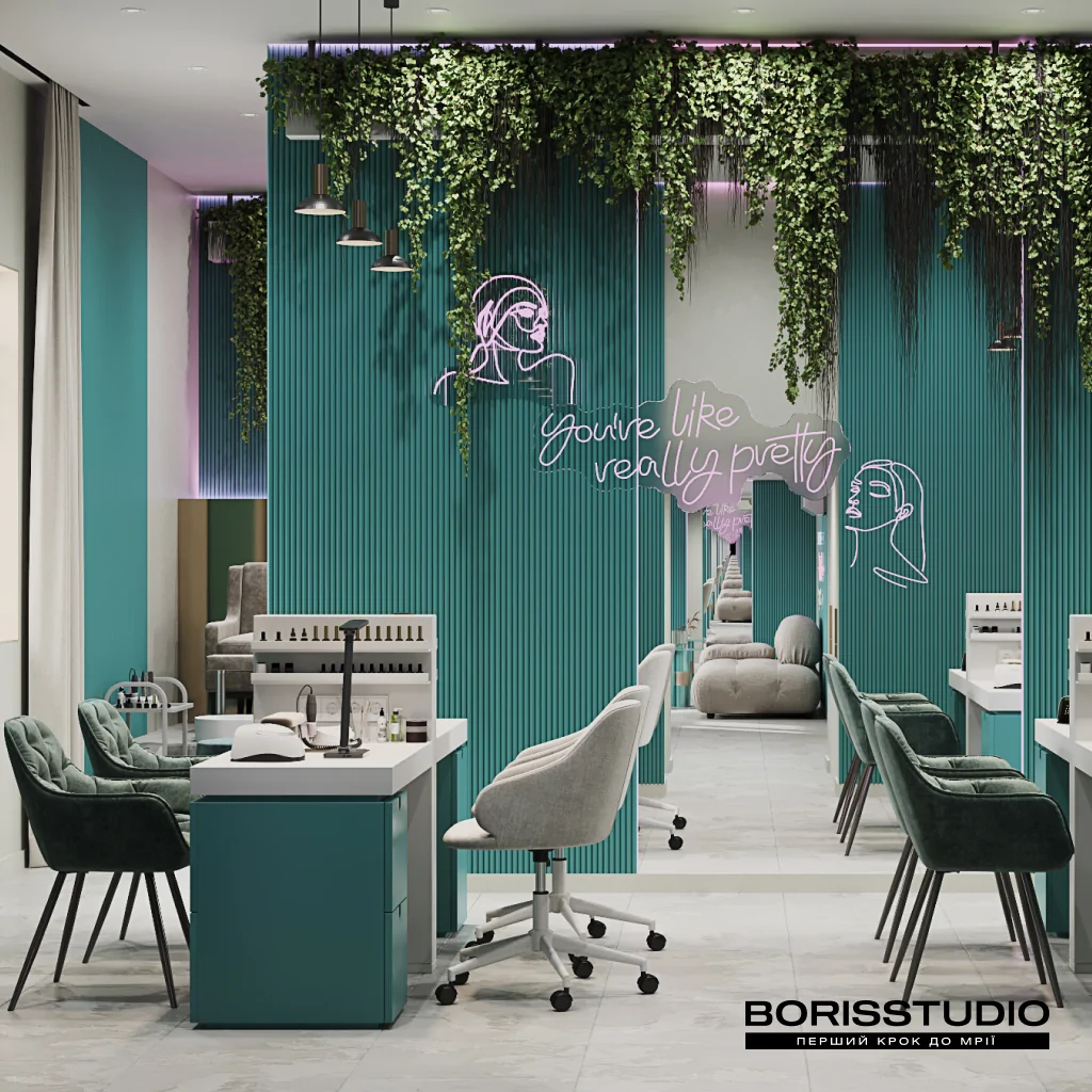 Дизайнерський ремонт салону краси