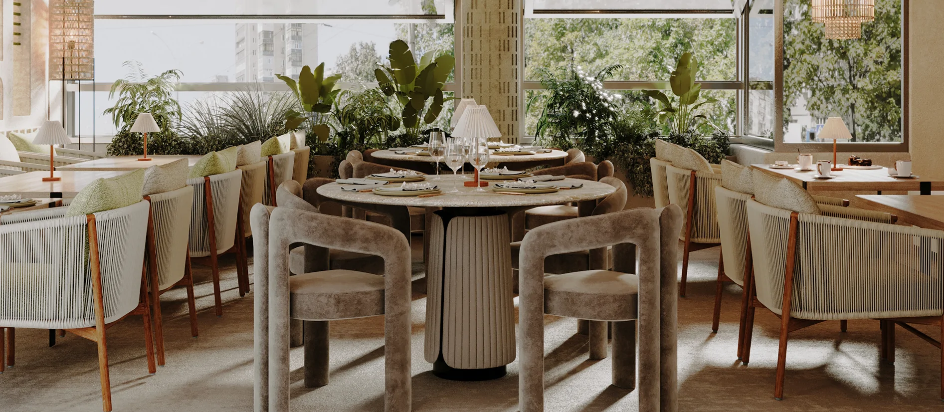 Особливості інтер’єру кафе та ресторанів в еко стилі