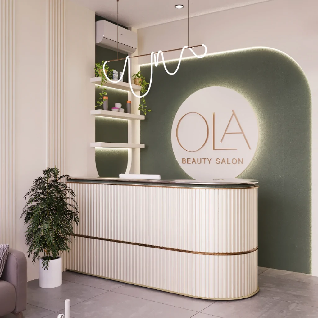 Дизайн інтер'єру салону краси у скандинавському стилі