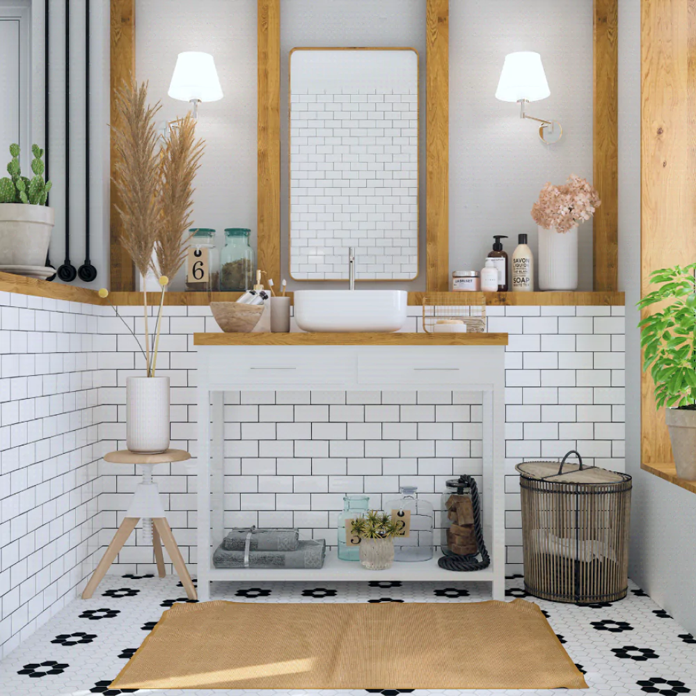 Дизайн інтер'єру ванної кімнати у скандинавському стилі під ключ